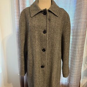 Classic Women's Herringbone Trench Coat